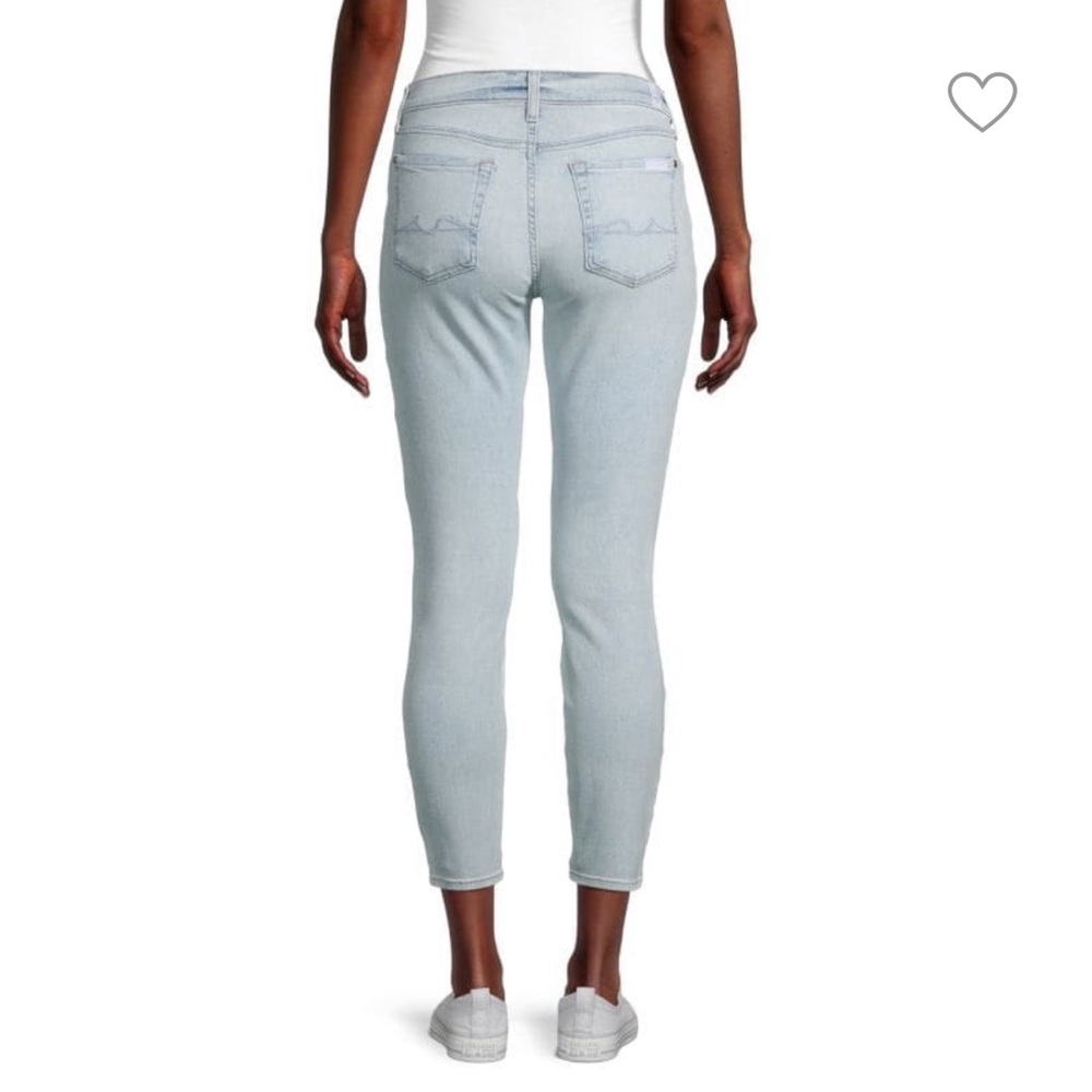 7 for all mankind high waist ankle skinny jeans